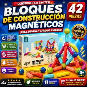 Bloques de Construcción Magnéticos 42 Piezas